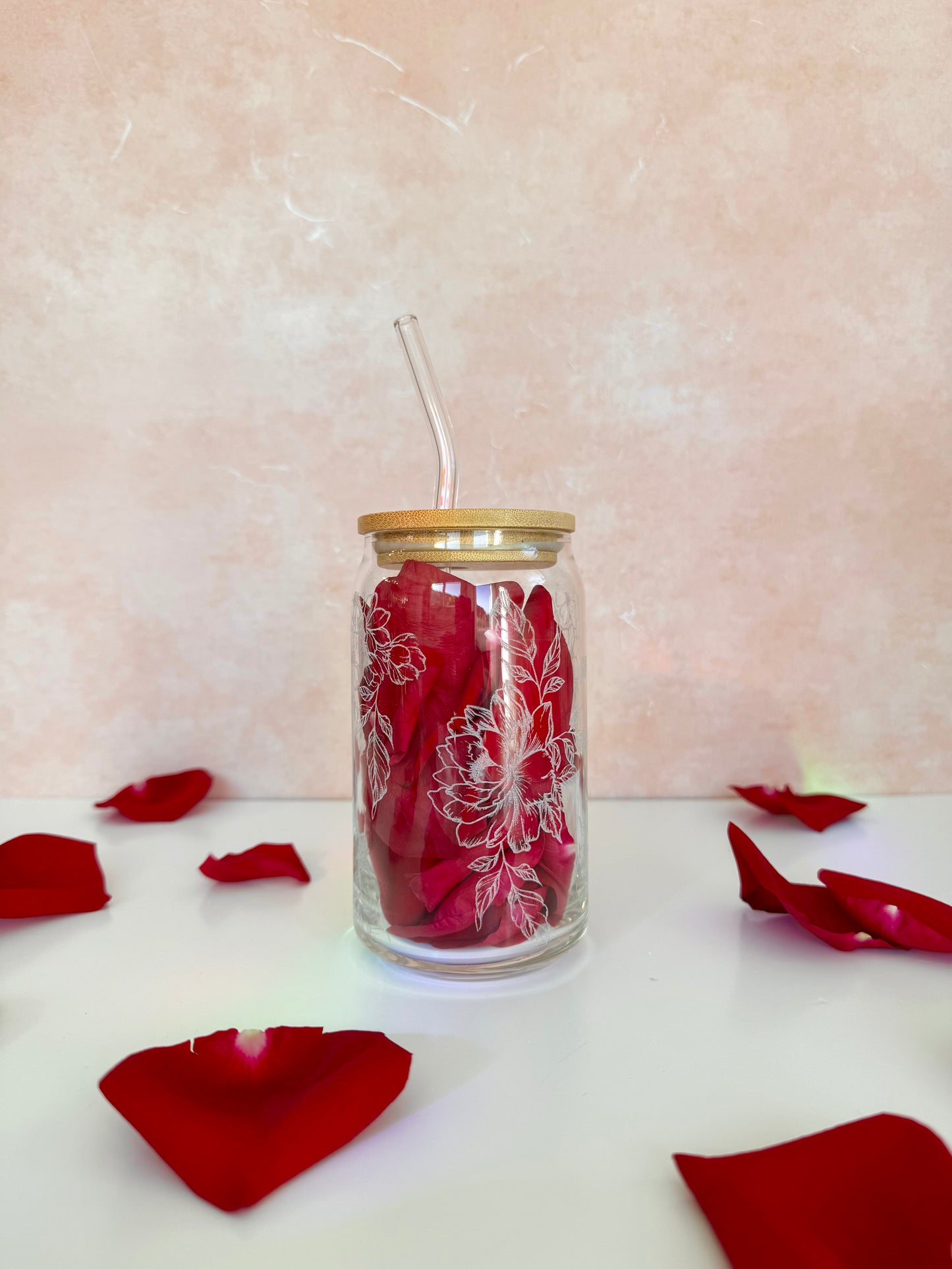 MBP LACED FLOWER GLASS