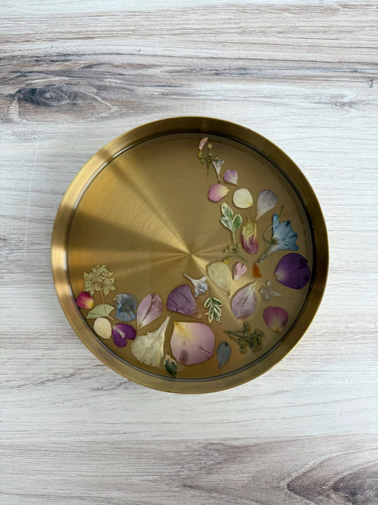 Round Gold Tray